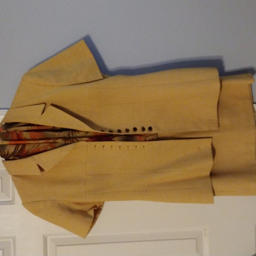 Two piece suit with scarf